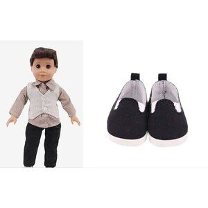 18" AMERICAN BOY DOLL 4-PC SET SHIRT VEST PANTS SHOES Shoes Our Generation NEW